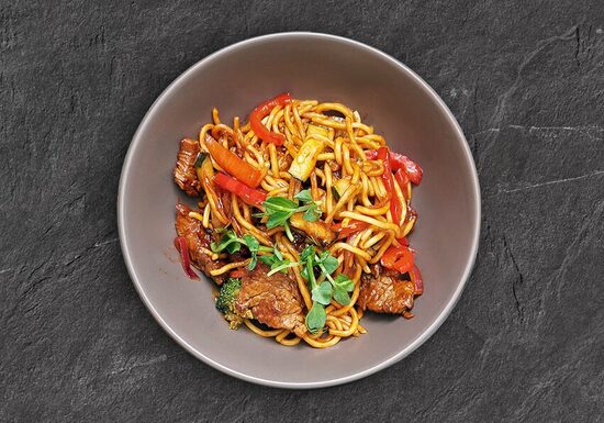 Wok ar liellopa gaļu